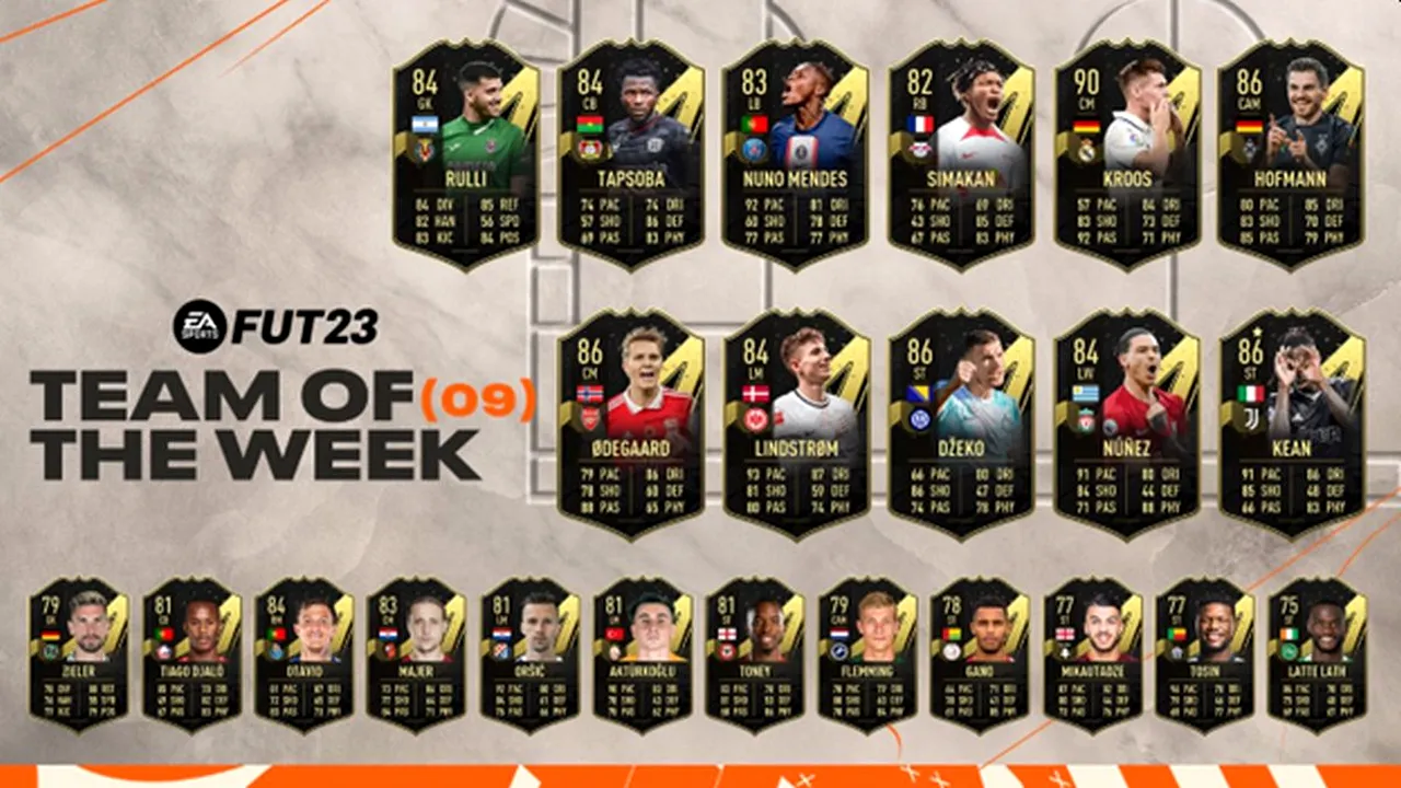Team of The Week în FIFA 23 vine cu super-carduri pentru gamerii pasionați de modul Ultimate Team