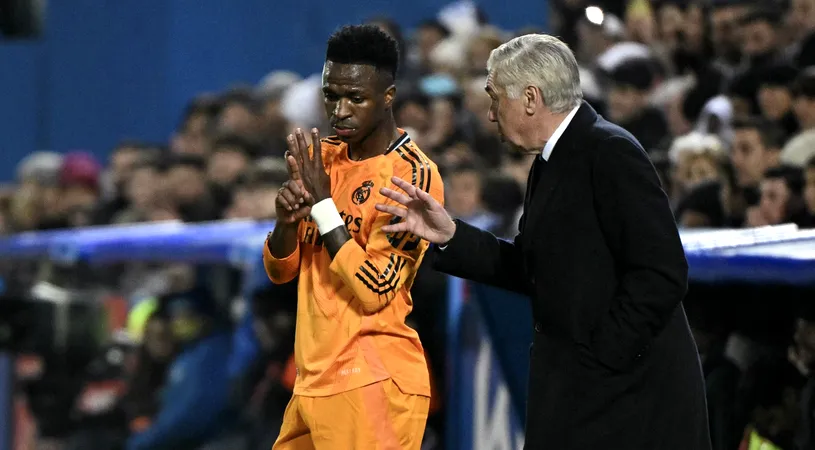 Carlo Ancelotti a răbufnit: „M-am săturat de cazul Vinicius”