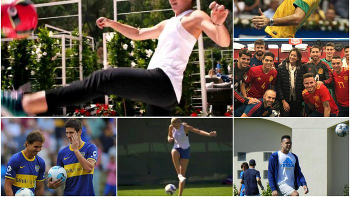 Primul 11 al tenisului. De la #1 Halep, la #1 Federer, așii sportului alb arată că pot vrăji și ei balonul ca Maradona, Pele sau CR7