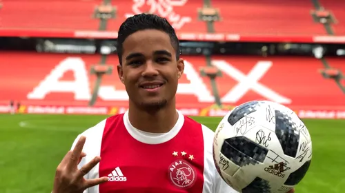 VIDEO | „Oh, Justin! Oh, Justin! Oh, Justin!”. Poartă numărul 45, are 18 ani, e fiul unui mare atacant și a reușit un hat-trick de senzație pentru Ajax. Cine e agentul său