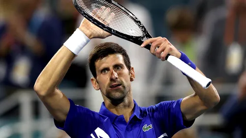 Novak Djokovic, mic scandal la Miami: 