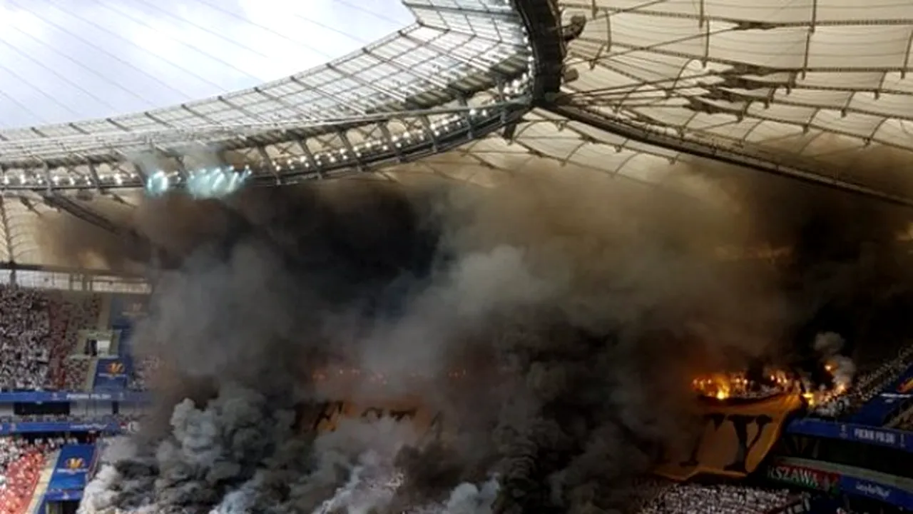 Au aprins stadionul! VIDEO | Fanii Legiei Varșovia au demonstrat de ce sunt printre cei mai buni din Europa, la finala Cupei Poloniei