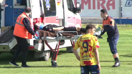 Reacția lui Rareș Lazăr după accidentarea urâtă din meciul cu Ripensia. Când poate reveni pe teren jucătorul echipei FC Brașov