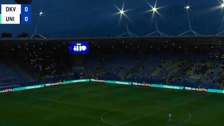 A picat nocturna la Dinamo Kiev – U Cluj! Arbitrul a fost nevoit să întrerupă meciul