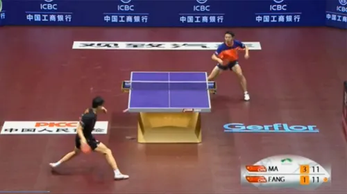 VIDEO Magie pură la tenis de masă. Finala masculină a Mondialului a produs punctul secolului