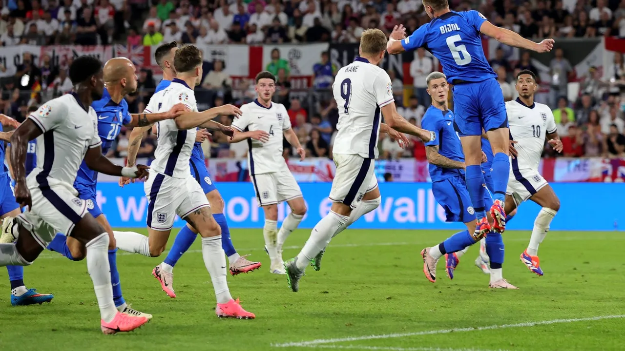 Anglia - Slovenia 0-0, în Grupa C de la EURO. Meci fără goluri la Koln! Naționala lui Southgate câștigă grupa