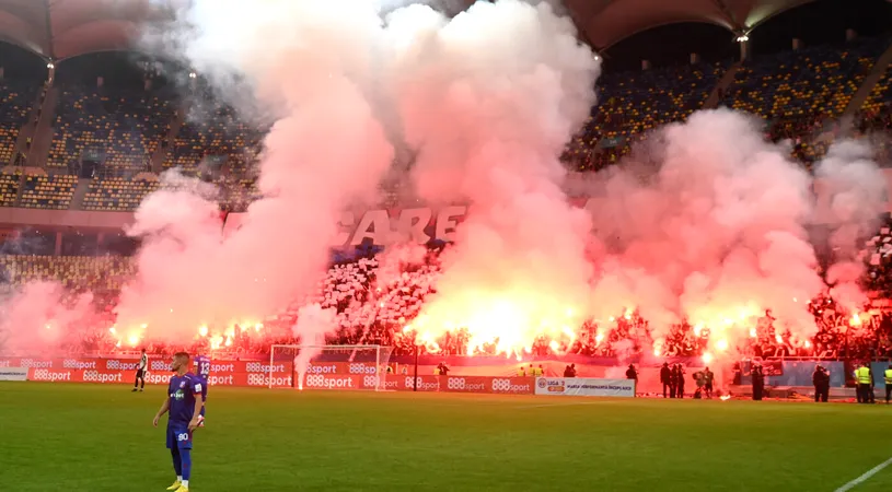 Dinamo și Steaua, sancționate de Comisia de Disciplină pentru incidentele de pe Arena Națională. ”Militarii”, amendă mai mare și stadionul suspendat pentru mai multe etape