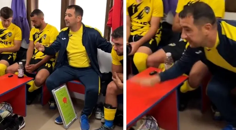 Imagini virale cu discursul unui antrenor din liga 6 din România! Fotbaliştii de la Voința Bezdead au auzit un monolog inspirațional rupt din filmele cu Al Pacino: 