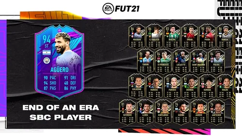 End Of An Era Sergio Aguero în FIFA 21! Cum poți obține unul dintre cele mai ofensive carduri din ePremier League