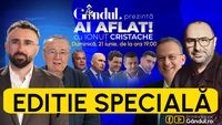 Ediție specială a emisiunii Ai aflat! cu Ionuț Cristache. De la ora 19.00, Ionuț Cristache, Marius Tucă, Ion Cristoiu și Răzvan Dumitrescu analizează ziua decisivă pentru susținerea guvernului Adrian Veştea