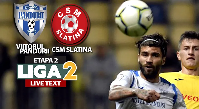 Ludușan, mutarea inspirată a lui Stoican! Viitorul Pandurii bate CSM Slatina cu un gol marcat în minutul 90, la prima atingere a nou-intratului. Meciul a avut și spectatori