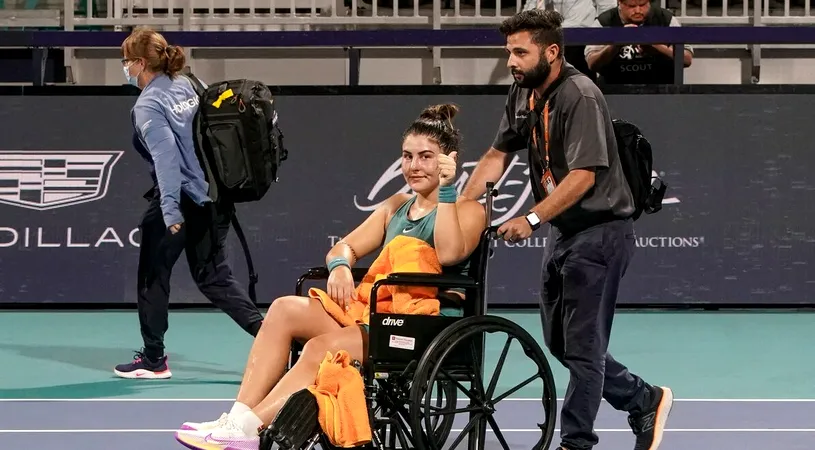 Bianca Andreescu a aflat verdictul medicilor, după accidentarea teribilă de la Miami: „Putea fi mult mai rău!