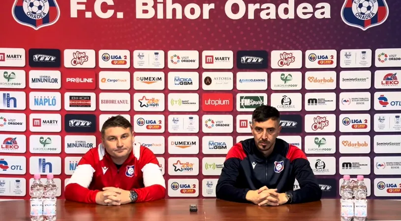 FC Bihor, meci deficil cu Corvinul în încercarea de a ieși din criză. Gheorghe Ghiț: ”Să ne mobilizăm şi să obţinem cele trei puncte.” Ioan Hora vorbește despre o datorie pe care o au jucătorii