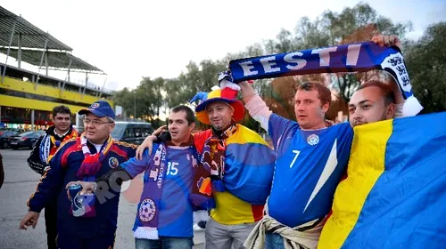 Puțini oameni, mult zgomot!** Ultrașii nu au mai ajuns în Estonia, tricolorii au fost încurajați de fanii dinamoviști