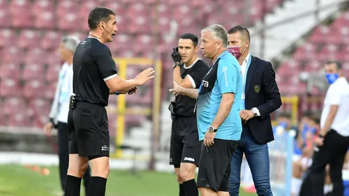 Dan Petrescu a reacționat după ce Gigi Becali l-a acuzat pe arbitrul Istvan Kovacs că este pro CFR Cluj: „Eu plec de aici și mă las!”