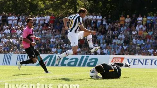 Brănescu, prestație EXCELENTĂ‚ în fața unor super jucători!** Del Piero și Vucinic nu au putut să-l învingă VIDEO