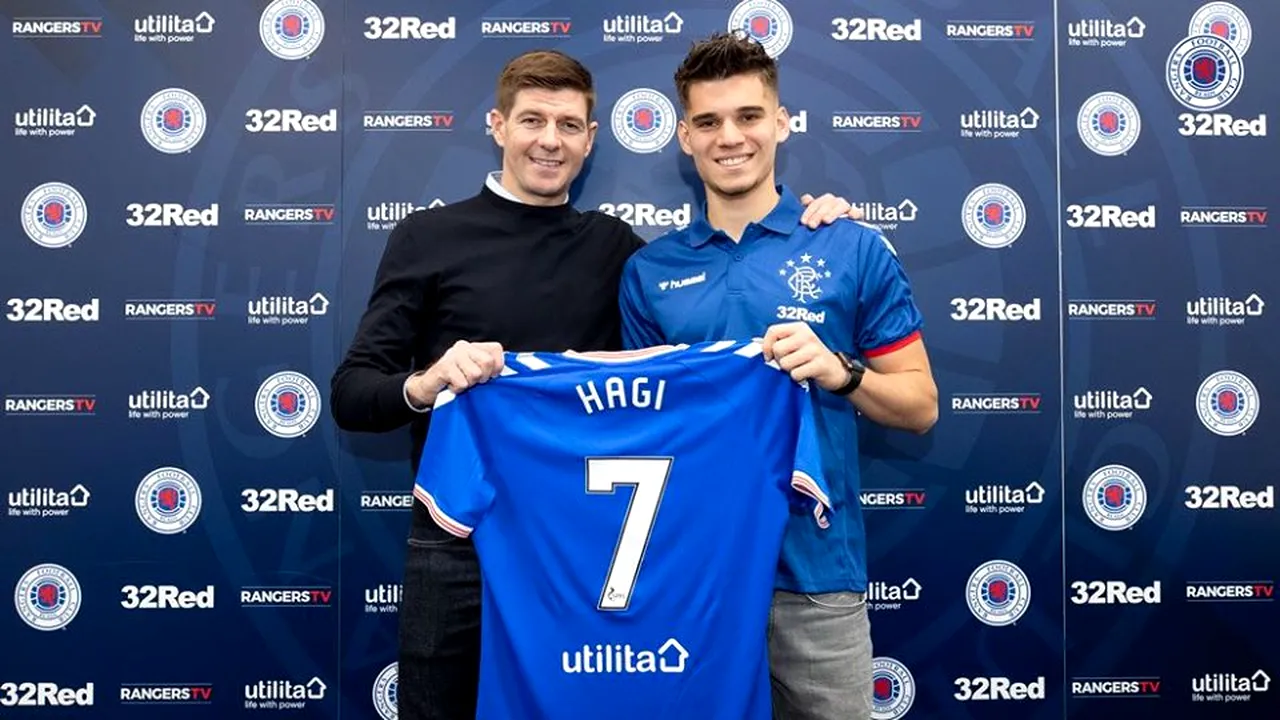 Ianis Hagi, prezentat oficial la Rangers! Prima reacție a românului + Ce spune Steven Gerrard. ”L-am urmărit o bună perioadă!” | FOTO & VIDEO