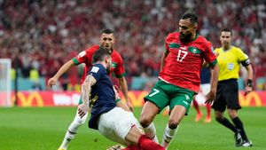 Fază controversată în Franța - Maroc! Eroarea uriașă a arbitrului delegat la semifinala Campionatului Mondial din Qatar. „Bizar! E penalty clar!”