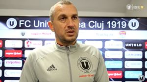 Costel Enache a cedat nervos după înfrângerea suferită în fața Comunei Recea: „Să mă ia dracu' dacă înțeleg!”. Antrenorul lui U Cluj a mers să discute cu conducerea după meci