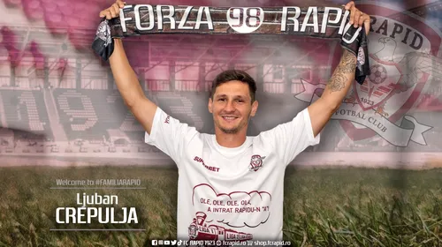 ProSport, confirmat! Ljuban Crepulja a semnat cu Rapid! Mesaj pentru suporterii din Giulești: „Nu ne vom lupta la titlu, dar vom da totul!”