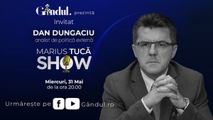 Marius Tucă Show începe miercuri, 31 mai, de la ora 20.00, live pe gândul.ro. Invitat: Dan Dungaciu