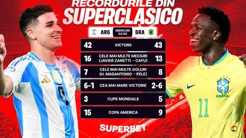 Argentina – Brazilia cu tentă istorică pe „Monumental”. Fără Messi și Neymar, dar cu o miză specială. ADVERTORIAL