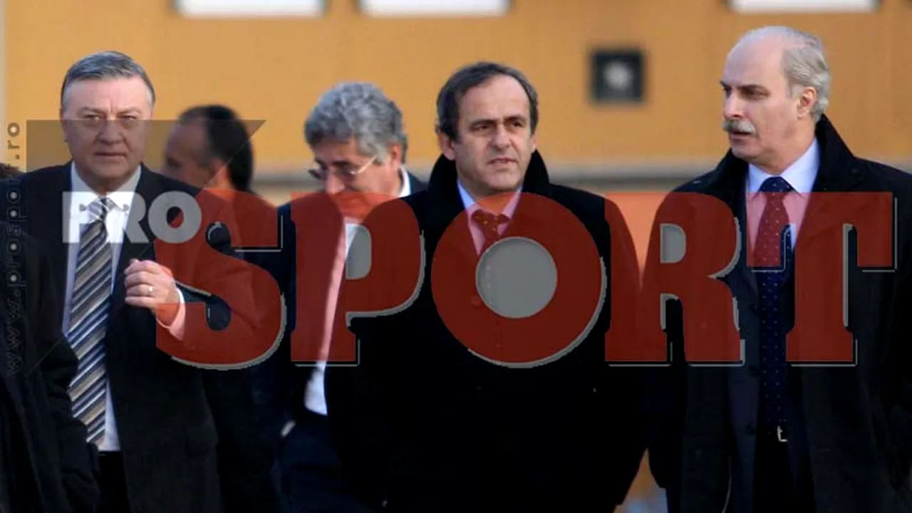 FOTO Platini a inspectat lucrările la Stadionul Național