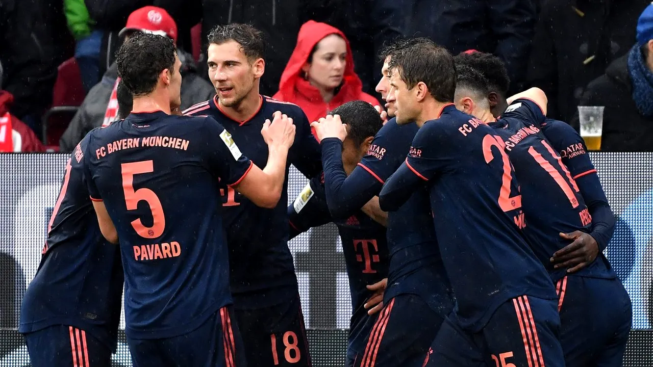 Bayern, record în Bundesliga după un nou succes fără emoții! Thiago Alcantara a marcat un gol superb. Gest superb înaintea meciului cu Mainz