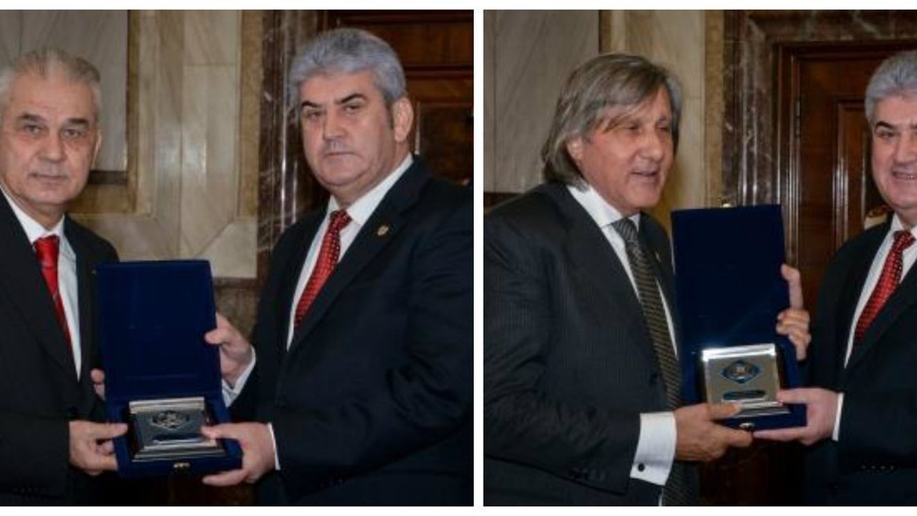 "Anghel Iordănescu va fi și antrenorul acestui secol". Generalul și fostul tenisman Ilie Năstase au primit placheta de onoare a MAI