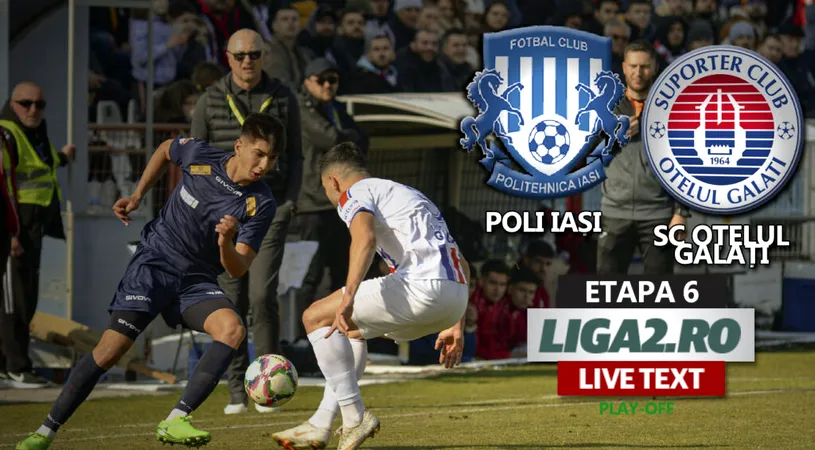 Sărbătoare în Copou. Poli Iași câștigă și returul derby-ul Moldovei cu SC Oțelul Galați și promovează matematic în SuperLigă. Spectatorii au pătruns pe gazon să celebreze cu jucătorii