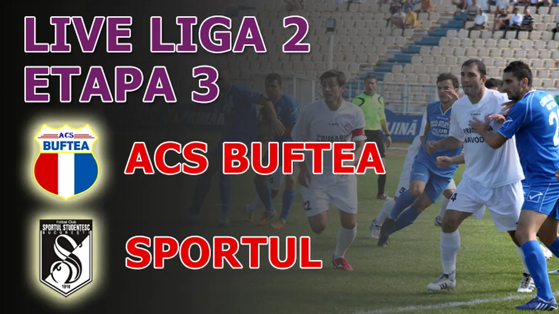 ACS Buftea - Sportul 1-2!** Otopeniul și Sportul, lideri la egalitate perfectă