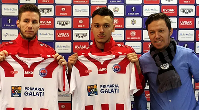 SC Oțelul și-a prezentant încă două noi achiziții.** Ambii jucători spun că au semnat cu un club de tradiție și că vor să promoveze în Liga 2