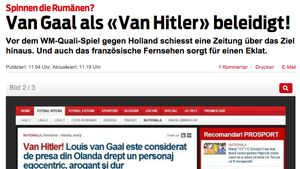 Olandezii se tem de rasism!** Au cerut azi o anchetă FIFA și UEFA după un articol din ProSport! În realitate, Giovanni îl numise pe Van Gaal "Hitler al brazilienilor"
