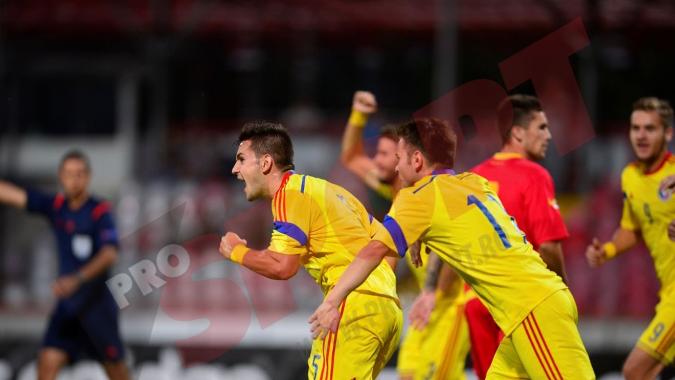 Minunea din "Ștefan cel Mare". România învinge Muntenegru cu 4-3, după 1-3 la pauză, și păstrează șanse la calificare la Campionatul European