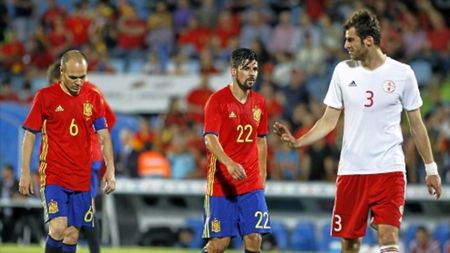 Georgia, cea mai mare surpriză înainte de Euro! Selecționata umilită de România la București a învins Spania la ea acasă!