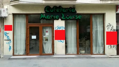 Scandal la Craiova! Cofetăria lui Sorin Cârțu a fost vandalizată. Autorii au scris pe pereți înjurături la adresa fostei glorii din Bănie | FOTO