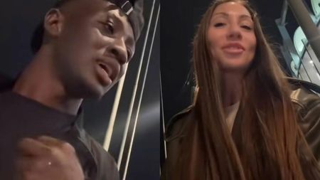 Baba Alhassan, „asaltat” de o fană, după derby-ul cu Dinamo! Ce i-a putut spune mijlocașul FCSB: „E foarte bună!”