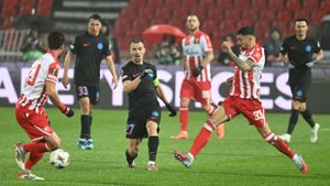 Steaua Roșie - FCSB 1-0, în etapa 5 din Europa League. Campioana României pierde, deși a jucat în superioritate din minutul 28