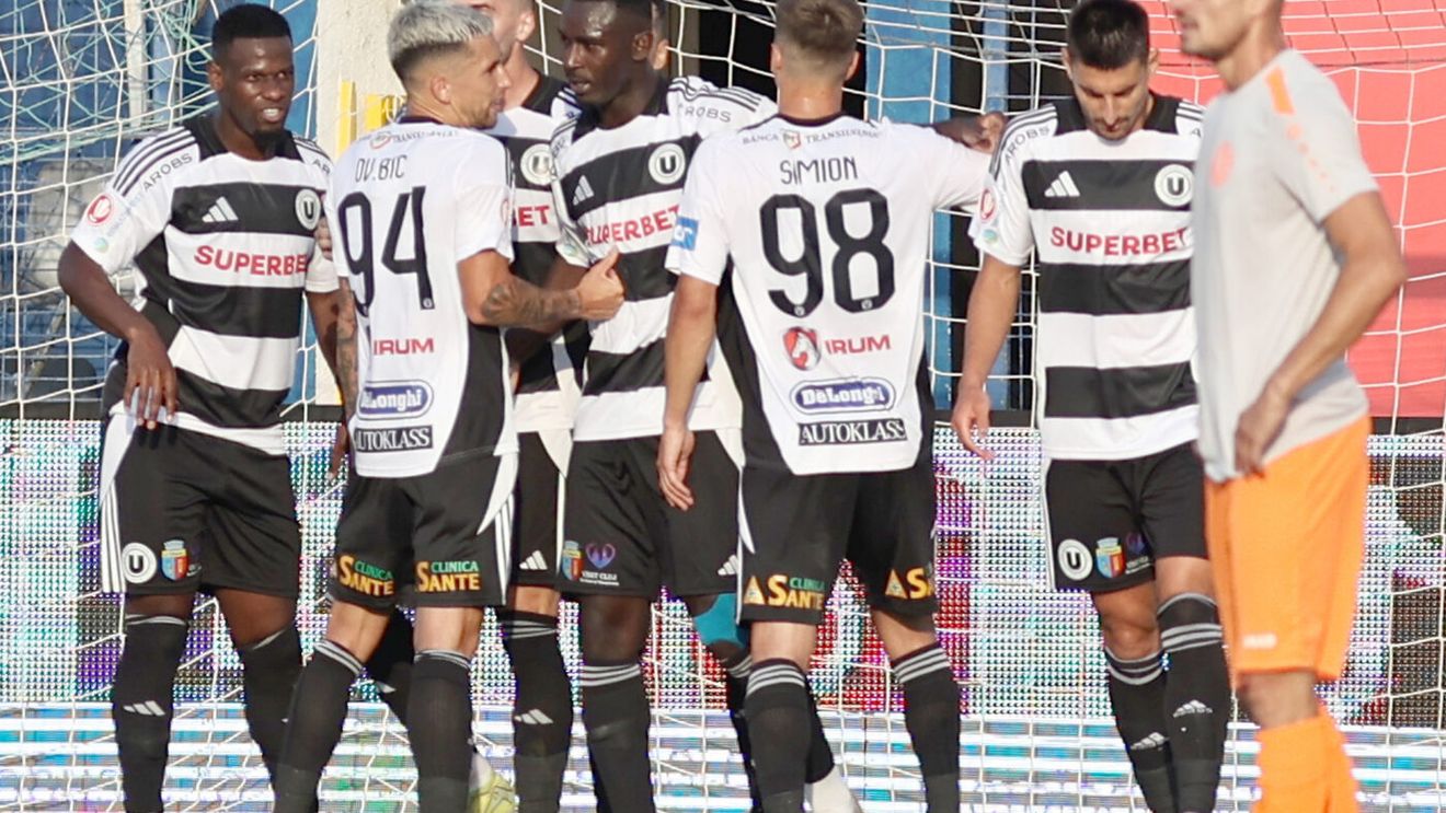 Metaloglobus București - U Cluj 1-4, în etapa 1 a noului sezon din Superliga. Nou-promovata n-a avut nicio șansă la debutul pe prima scenă fotbalistică