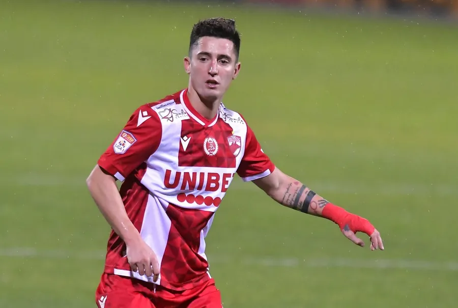 Steliano Filip a fost eliminat din meciul cu CFR, pentru al doilea cartonaș galben, în minutul 45+2