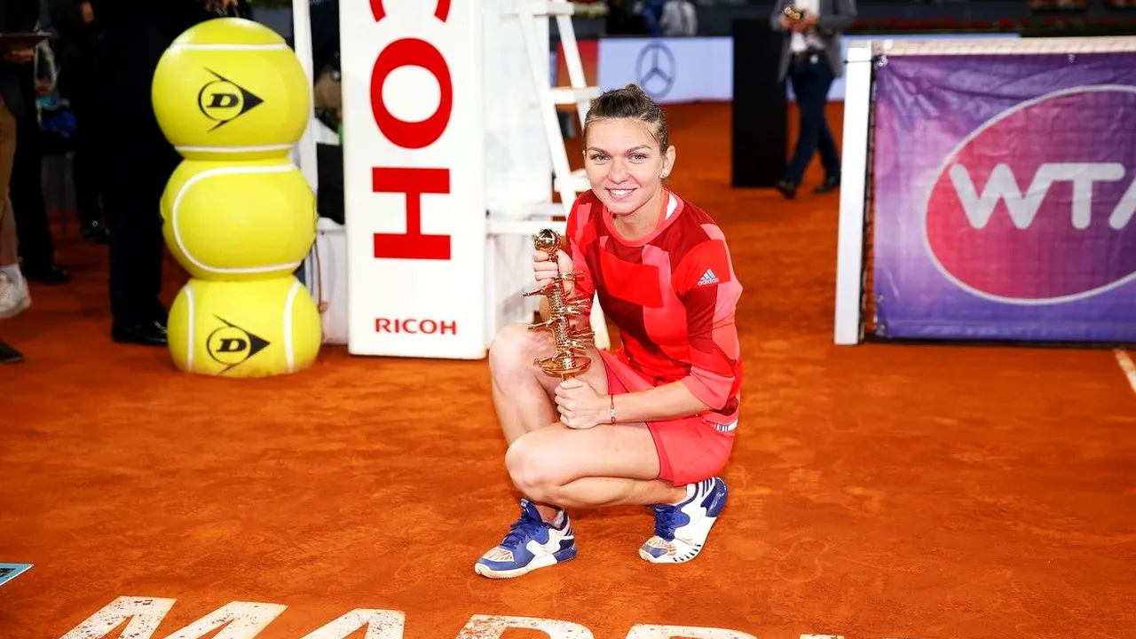 Simona Halep, nostalgică: „Mi-e dor”. Ce a postat românca pe rețelele sociale, la patru ani de la câștigarea turneului WTA de la Madrid | FOTO