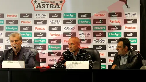 Ioan Andone, despre instalarea lui Protasov la Astra: „Ar putea chiar câștiga grupa în Europa League”