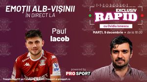 Rapid e pe locul 1 în liga 1 înainte de meciurile cu Otelul și FCSB, iar Paul Iacob vine astăzi la "EXCLUSIV RAPID", în direct pe YouTube - ProSport, de la 18:00
