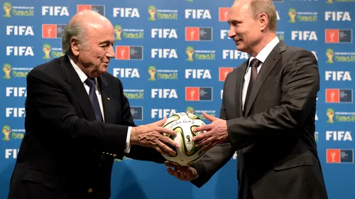 Putin a găsit în Sepp Blatter un susținător fără limite. Președintele FIFA către liderul rus: „Meriți cinci stele”
