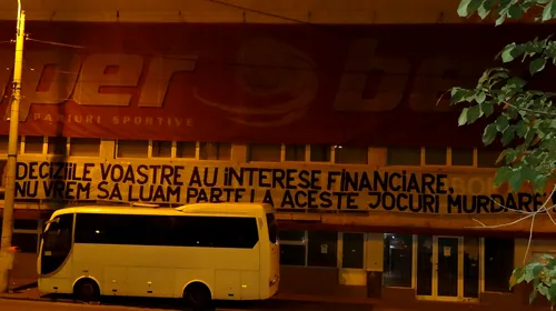 O istorie curată, înainte de orice. Ultimul banner afișat de rapidiști