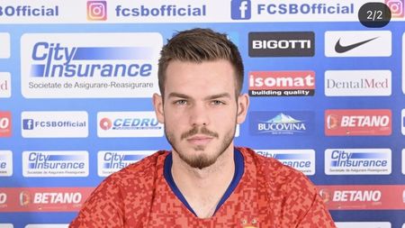 Denis Haruț, prezentat oficial de FCSB. Prima reacție a fundașului + Ce număr a ales să poarte | FOTO