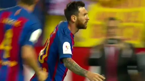 Messi are din nou lumea fotbalului la picioare. Prestație stelară în finala Cupei Spaniei, iar Barcelona a cucerit al 29-lea trofeu în competiție