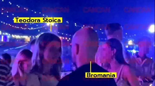 „Memeluşa” Teodora Stoica se iubeşte cu BRomania! Imagini incendiare din club: fiica lui Mihai Stoica se sărută pasional cu celebrul bărbat | FOTO