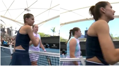 Ieri prietene, azi dușmance! Moment tensionat între Sorana Cîrstea și Jelena Ostapenko, la finalul meciului de la Adelaide. VIDEO