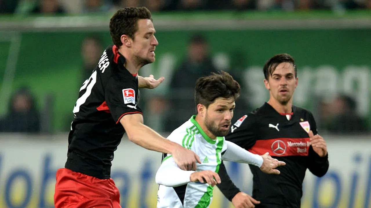 Wolfsburg - Stuttgart 3-1! Maxim a fost din nou rezervă și a intrat în minutul 90